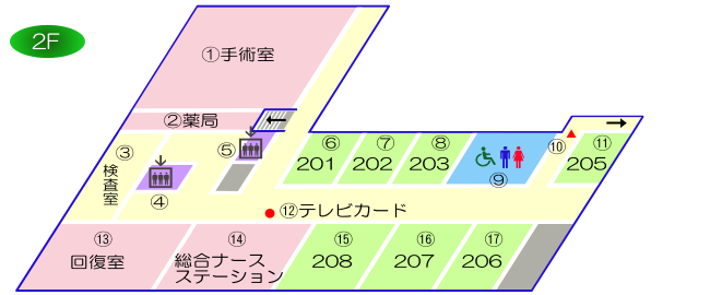 院内2階案内図