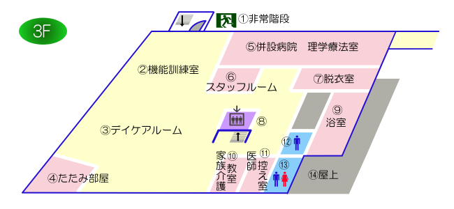 施設3階案内図